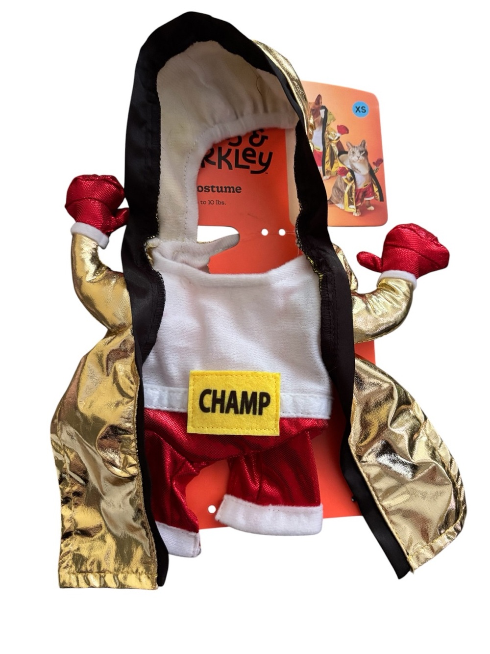Boots & Barkley Boxer Pet Costume XS NWT Rocky Champ Dog/Cat Halloween